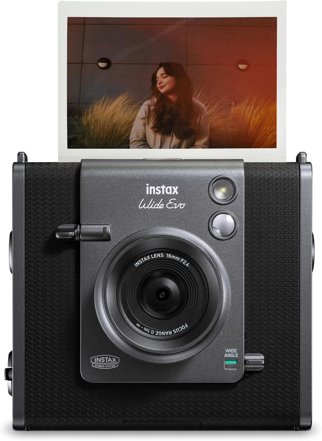 Instax Wide Evo Black Hybrid Digital - Instant Film Camera