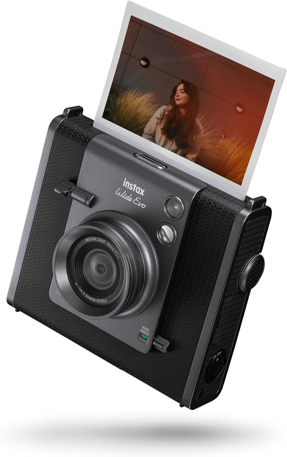 Instax Wide Evo Black Hybrid Digital - Instant Film Camera