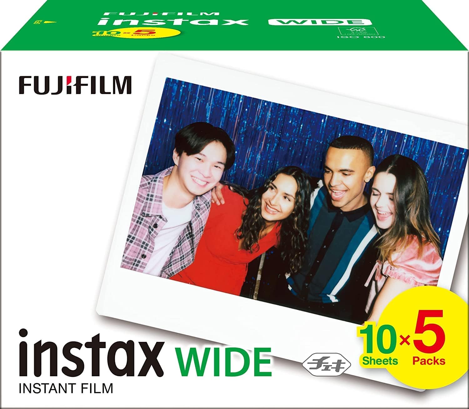 Fujifilm Instax Wide Instant Film, 50 Shots, White Border – Compatible with Instax Wide 400, Wide EVO and Wide Printers (Not for Mini Cameras or Printers)