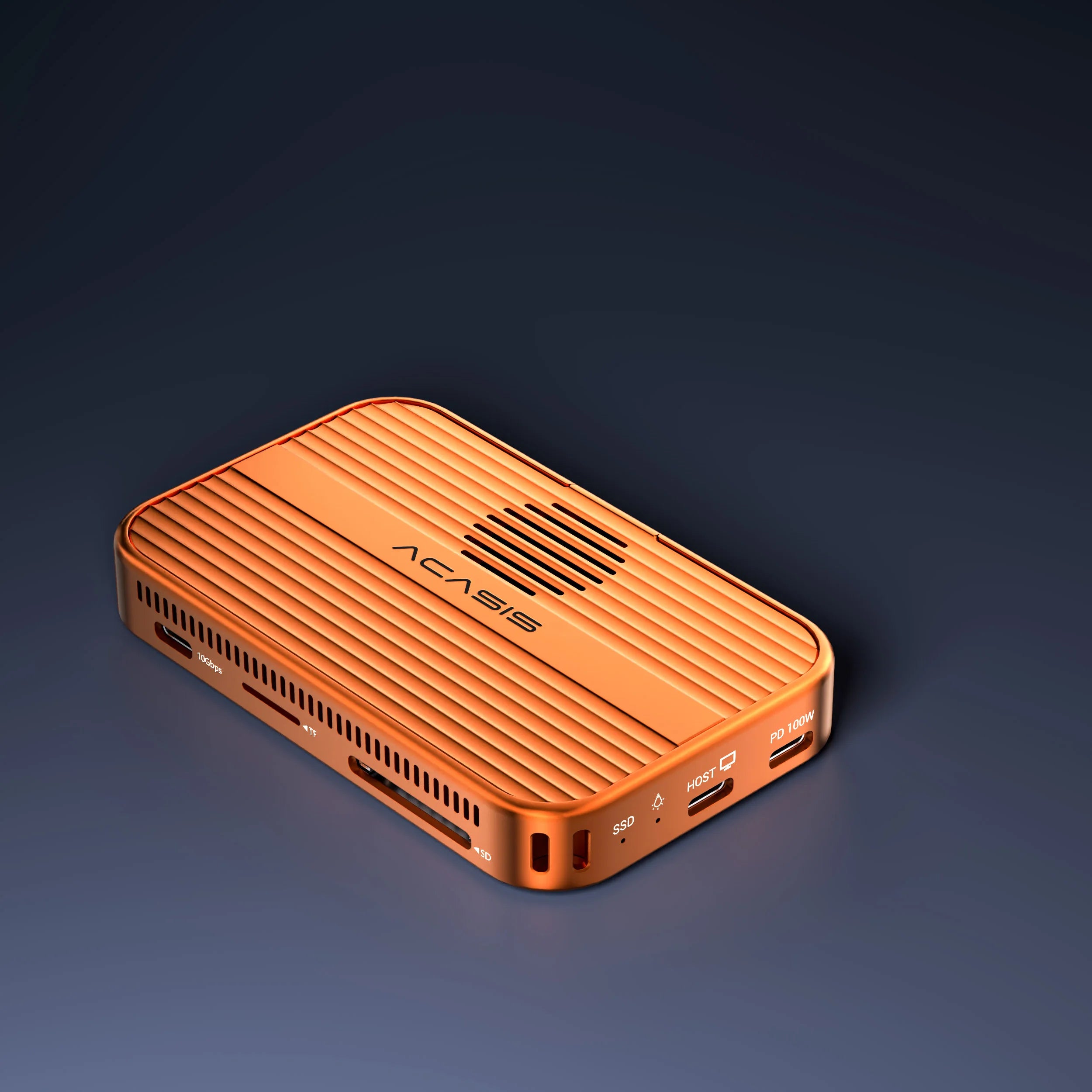 Acasis USB-C SSD Enclosure for iPhone 17/17 Pro|M.2 NVMe External Storage for Mac/Windows Laptop, 10Gbps Transfer Magnetic Adapt